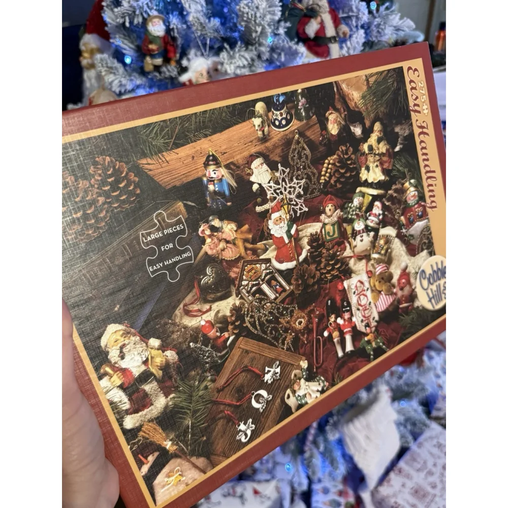 Cobble Hill Christmas Ornaments 275 Piece Large Holiday Jigsaw Puzzle New in Box